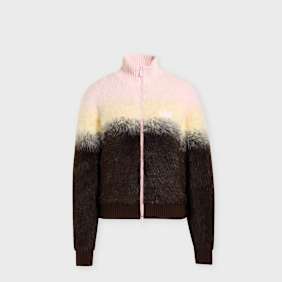 adidas Originals Knit Color Fading Hairy Track Top Pink