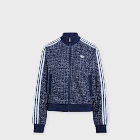 adidas Originals Boucle Vintage Track Top bleu