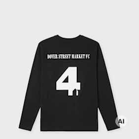 DSM Kei Ninomiya Unisex Football Back Print Longsleeve Tee Knit black Undefinierte Farbe