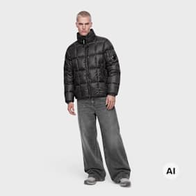 C. P. Company DD Shell Puffer Jacket Schwarz