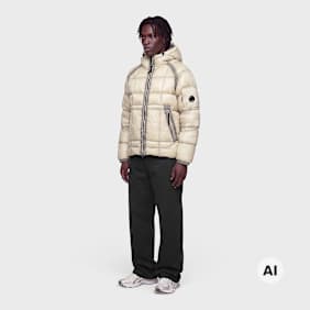 C. P. Company DD Shell Hooded Puffer Jacket beige