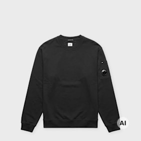 C. P. Company 30/2 Mercerized Jersey Twisted Longsleeve schwarz