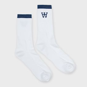 Wood Wood Con Tennis Socks white