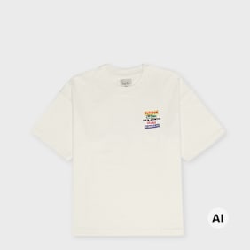 solebox Racing Tee Sticker beige