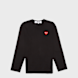 Comme des Garcons Play Red Heart Longsleeve black 51232 1
