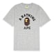A Bathing Ape College Tee white grau 92405 1