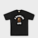 A Bathing Ape College Tee M zwart 99488 1