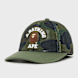 A Bathing Ape 1st Camo College Embrodery Patched Mesh Cap grün 99537 1