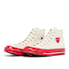 Comme des Garcons Play Red Sole Chuck Taylor 70 Hi Top beige 74130 1