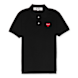 Comme des Garcons Play Play Polo Shirt Red Heart schwarz 77071 1