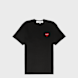 Comme des Garcons Play Small Red Heart T-Shirt Black black 90050 1