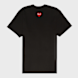 Comme des Garcons Play Small Red Heart Neck T-Shirt Black black 85442 1