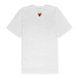 Comme des Garcons Play Small Red Heart Neck T-Shirt White white 89156 1