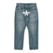 A Bathing Ape Fake Print Sta Loose Fit Denim Pants blauw 89836 1