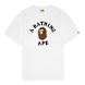 A Bathing Ape College Tee white 92411 1