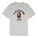 A Bathing Ape College Tee grau 92405 1