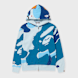 A Bathing Ape Mega ABC Camo Double Shark Relaxed Fit Full Zip Hoodie blue 92450 1