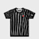 Comme des Garcons Play T-Shirt Red Emblem Mesh Red Heart schwarz 96053 1