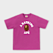 A Bathing Ape College Tee M rosa 99491 1