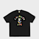 A Bathing Ape Multi Logo College Relaxed Fit Tee black 99508 1