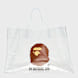 A Bathing Ape Ape Head Clear Bag multicolor 99532 1