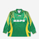 A Bathing Ape Ape Flame Monogram Jacquard Logo Football Jersey grün 99550 1