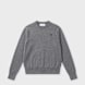 AMI PARIS Crewneck Sweater With ADC Grau 106042 1