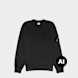 C. P. Company Brushed And Emerized Diagonal Fleece Crewneck black 106833 1