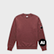 C. P. Company Brushed And Emerized Diagonal Fleece Crewneck red 106832 1