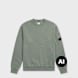 C. P. Company Brushed And Emerized Diagonal Fleece Crewneck green 106835 1