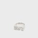 A Bathing Ape Bape Logo Ring Silver Rhinestone silber 108077 1