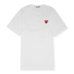 Comme des Garcons Play Big Red Heart Logo T-Shirt Weiss 51229 1