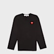 Comme des Garcons Play Red Heart Longsleeve Schwarz 51232 1