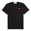 Comme des Garcons Play Play Two Heart T-Shirt zwart 57549 1