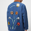 Sky High Farm Embroidered Workwear Denim Chore Coat Woven blauw 82588 6