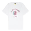 A Bathing Ape Glitch Art College Tee M white 84727 1