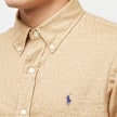 Polo Ralph Lauren Long Sleeve Sport Shirt (Linen) braun 89537 5