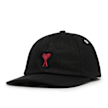 AMI PARIS Red ADC Embroidery Cap zwart 89003 1
