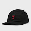 AMI PARIS Red Ami De Coeur Embroidery Cap schwarz 89003 1