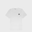 Comme des Garcons Play Black Heart T-Shirt White Weiss 87587 1