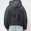 ERL Varsity Oversized Zip-Up Hoodie Knit grey 90713 4