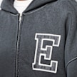 ERL Varsity Oversized Zip-Up Hoodie Knit grey 90713 6