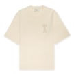 AMI PARIS Custom Slim Fit Jersey Crewneck T-Shirt beige 85550 1