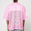 A Bathing Ape Line Camo Multi Logo Relaxed Fit Football Jersey rosa 86308 4