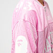 A Bathing Ape Line Camo Multi Logo Relaxed Fit Football Jersey rosa 86308 6