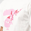 A Bathing Ape ABC Camo Ape Face Sta Tee white/pink wit 87773 5