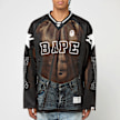 A Bathing Ape Line Camo Multi Logo Relaxed Fit Football Jersey black 87758 2