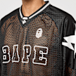 A Bathing Ape Line Camo Multi Logo Relaxed Fit Football Jersey schwarz 87758 5