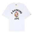 A Bathing Ape Multi Logo College Relaxed Fit Tee M white weiß 89431 1
