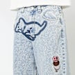 ICECREAM Running Puppy Patch Triple Scoop Denim Pant heavy wash blue blauw 90167 5